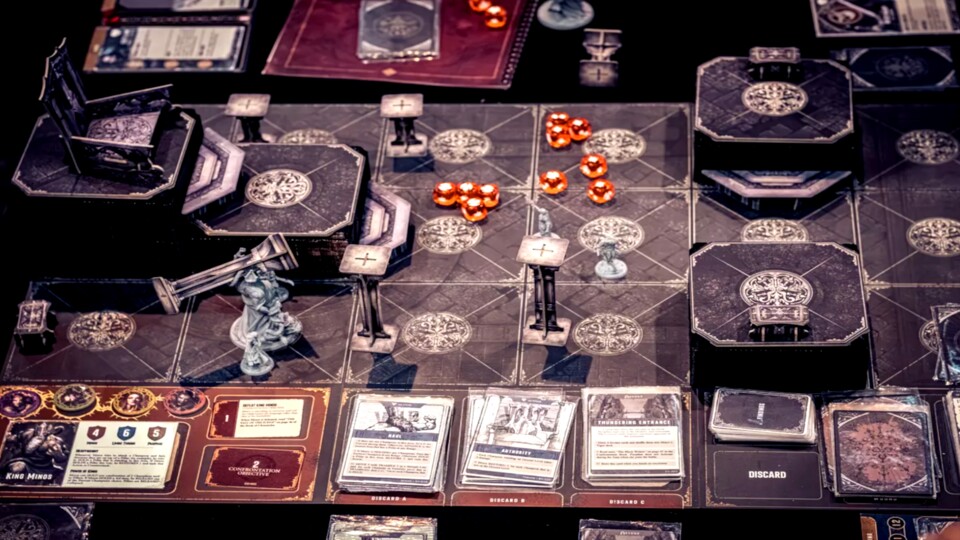 In Dantes Inferno warten harte Bossgegner auf die Spielerinnen und Spieler. Das BIld zeigt einen Prototypen des Spiels. Bildquelle: Creative Games Studio