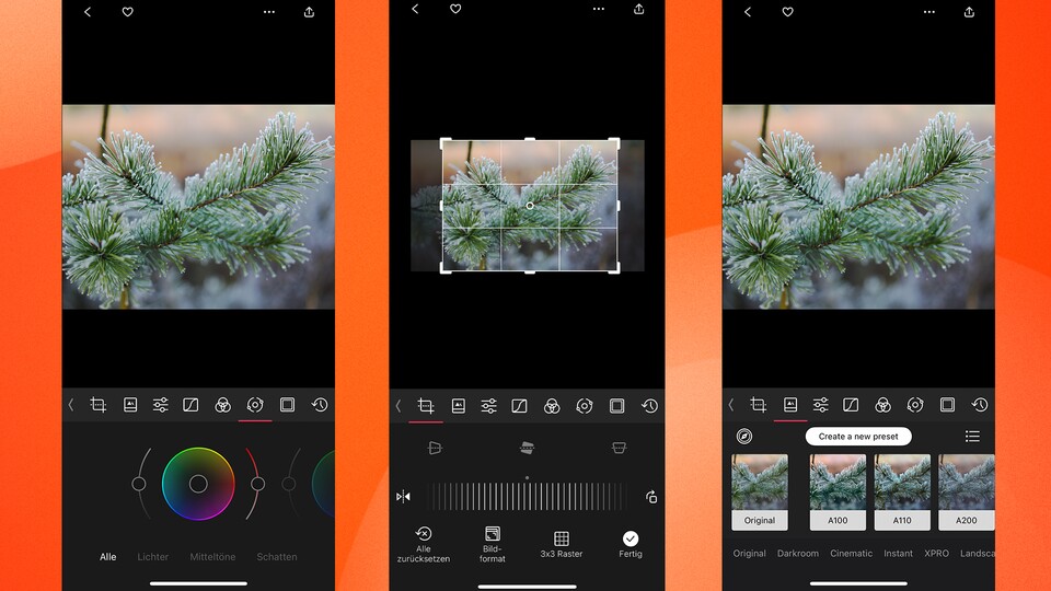 Darkroom+ gibt euch für die Nachbearbeitung von Fotos zahlreiche Werkzeuge an die Hand. (Bild: GameStar Tech)