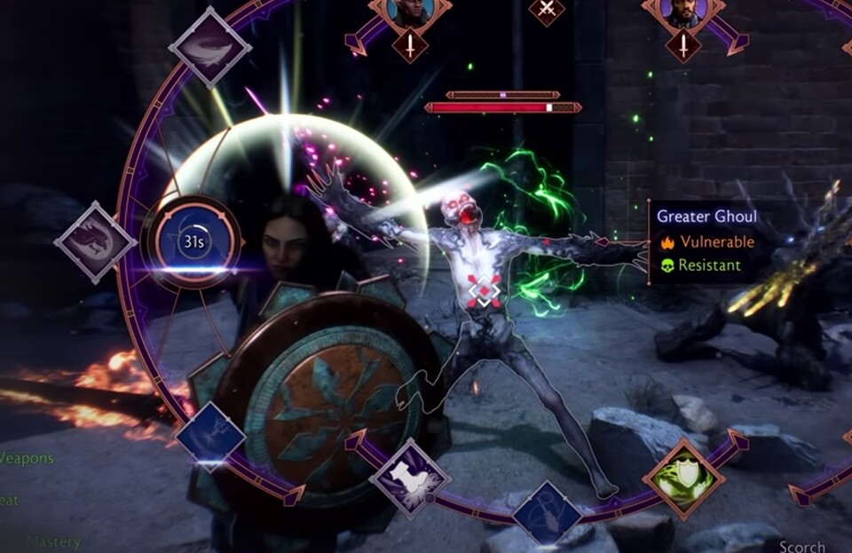 Ich freue mich ja für diesen Ghoul, dass er offenbar überglücklich ist - aber bedrohlich wirkt er auf mich nicht.