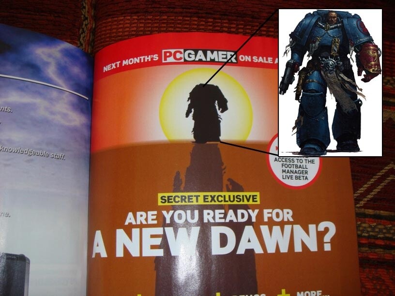 Bereits im März gab erste handfeste Hinweise auf Dawn of War 2. (Ausschnitt aus einer Anzeige in der PC Gamer UK)