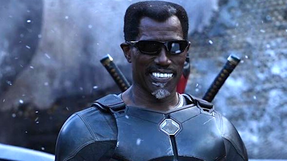 Nach 20 Jahren verkörperte Wesley Snipes wieder den Dhampir Blade in Deadpool + Wolverine. Bildquelle: Marvel StudiosDisney