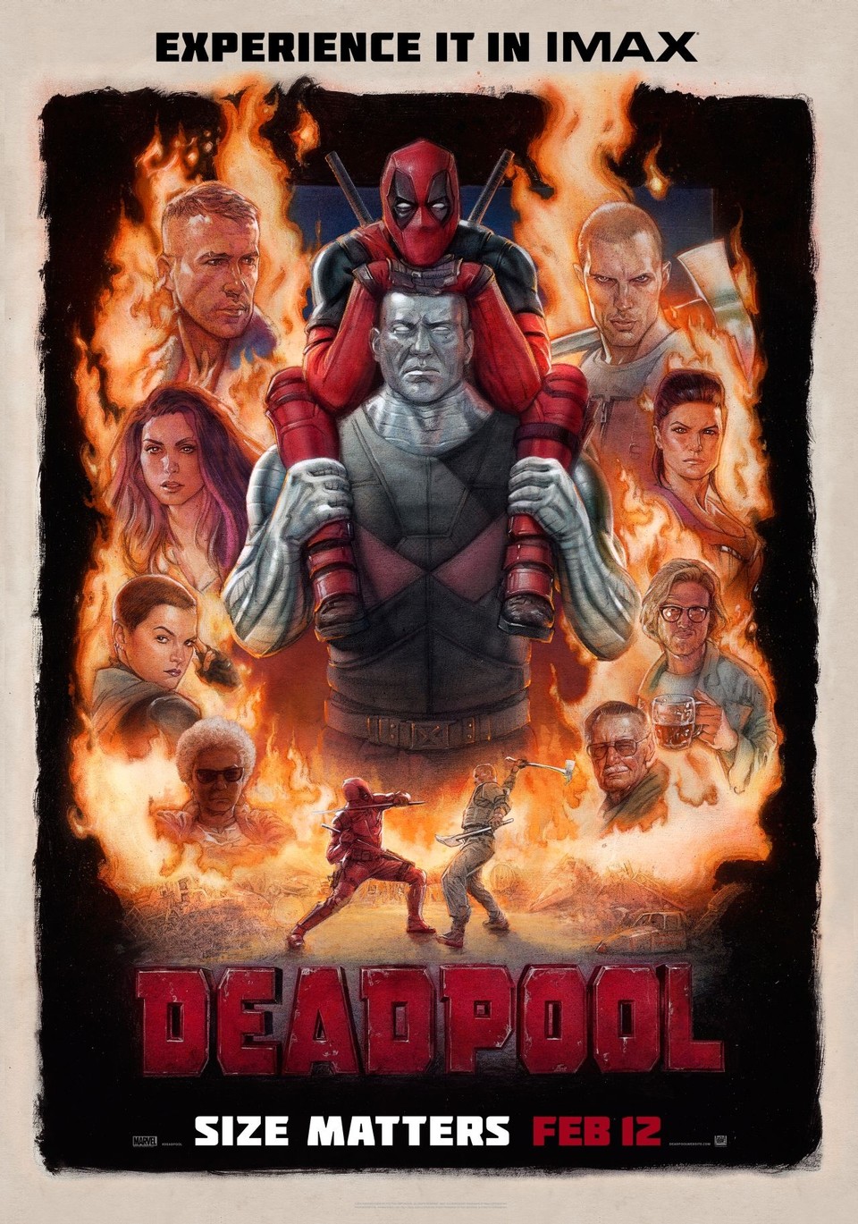 Das offizielle IMAX-Poster zu Marvels Deadpool.