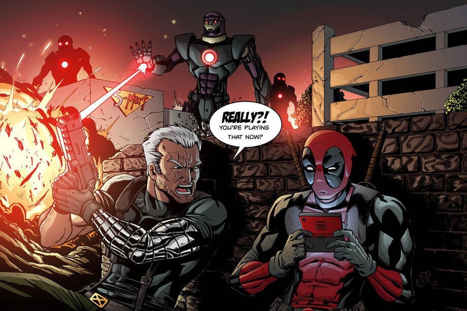 Deadpool und Cable in der Comic-Vorlage. Ob es so auch im Film zugehen wird?