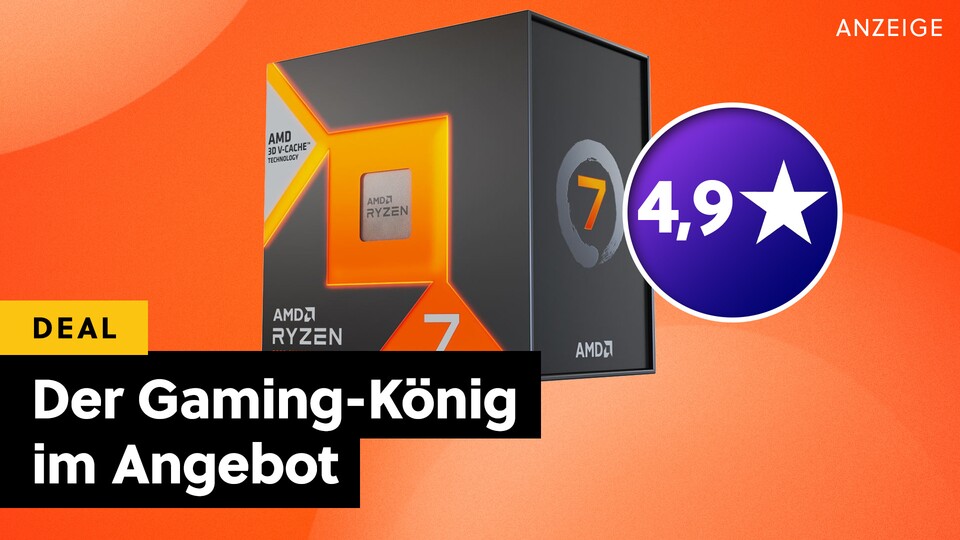 Hochgradig effizient und mit einem einzigartigen Ass im Ärmel: AMD konnte sich mit seiner X3D V-Cache Technologie an die Spitze im Gaming setzen und den schnellsten Gaming-Prozessor der Welt gibt’s gerade günstig.