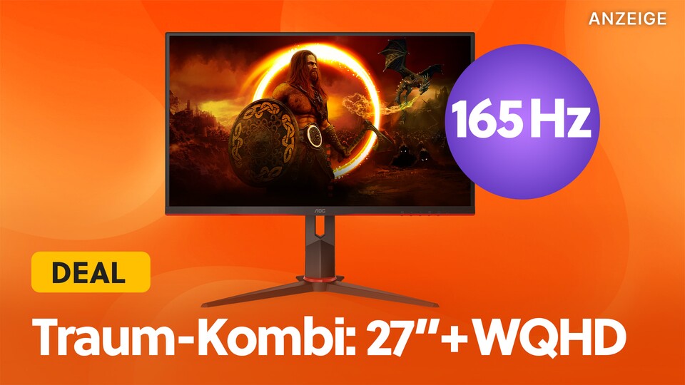 Die Zutaten für den gefragtesten Gaming-Monitor aktuell: 27 Zoll, WQHD, mindestens 144 Hz und ein unschlagbarer Preis.