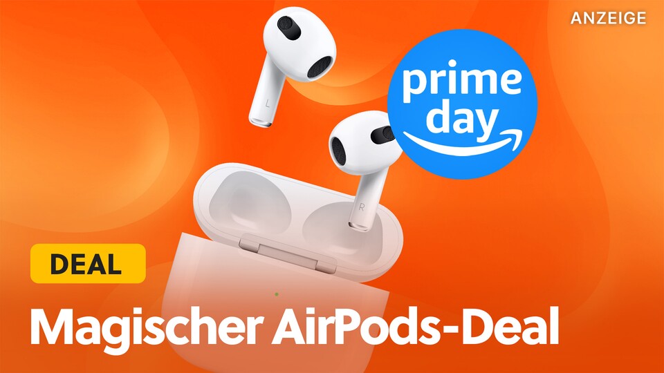 Jetzt gibts zu den Prime Deal Days auch die Apple AirPods 3 zum Hammer-Preis bei Amazon.