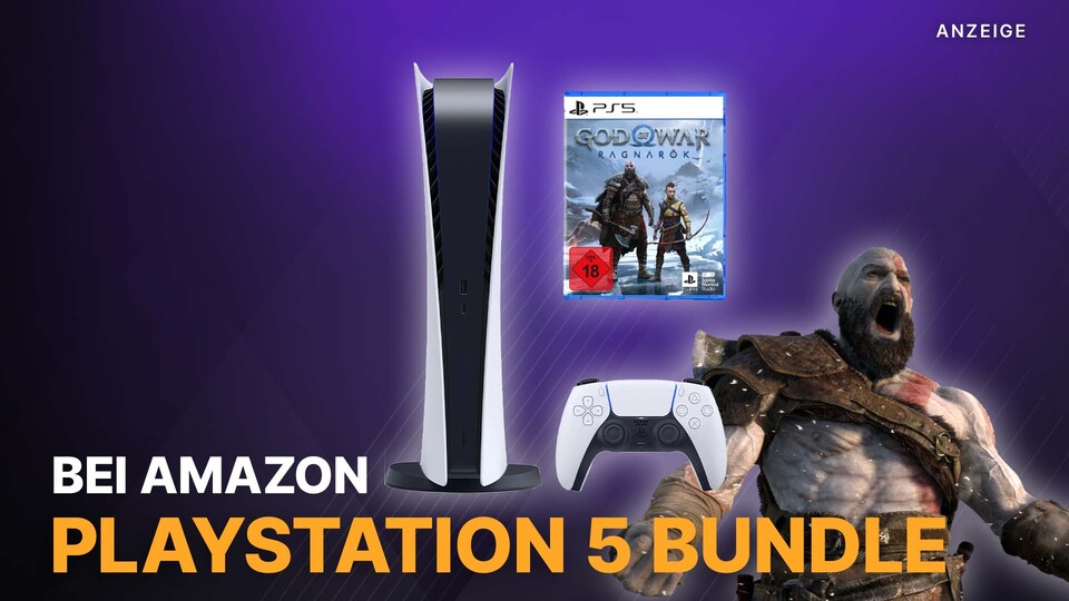 Endlich wieder bestellbar: Amazon liefert euch noch Ende des Monats eure PS5 im Bundle mit God of War.