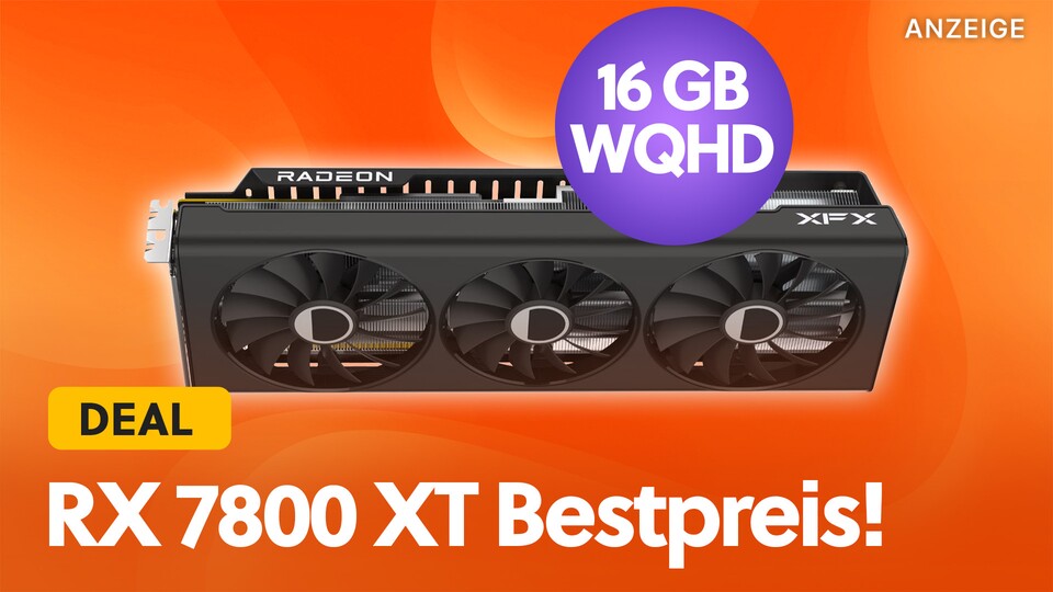 Dieses Angebot ist ein No-Brainer: Wenn ihr Bock auf WQHD-Gaming habt, dann ist die AMD RX 7800 XT eine richtig gute Empfehlung und mit diesem Angebot bekommt ihr sie günstiger denn je.