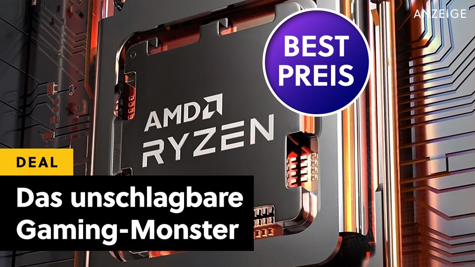 Ihr wollt bedingungslos die beste Gaming-CPU der Welt? Dann gibts gute Neuigkeiten, denn in diesem Angebot müsst ihr nicht viel für den AMD Ryzen 7 7800X3D ausgeben.