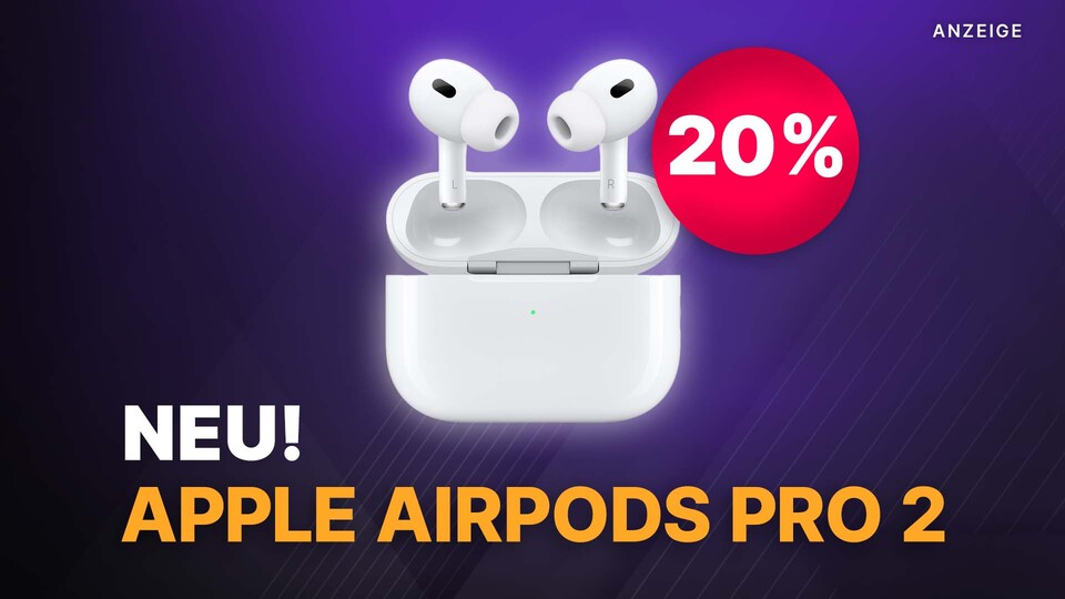 Wer bereits mit den AirPods Pro 2 liebäugelt darf sich jetzt freuen! Satte 20% Rabatt gibts gerade bei Mindfactory auf die Apple Kopfhörer.