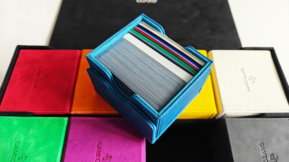 One of the deck boxes currently has to serve as a token box. Of course, the removable, magnetic lid doesn't get in the way while playing.