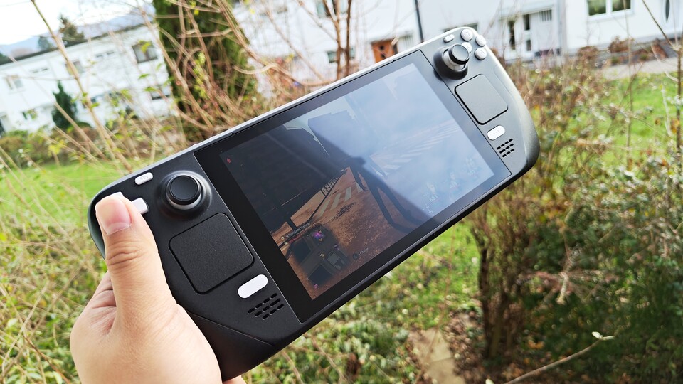 Das matte Display des DeckHD-Bildschirms.