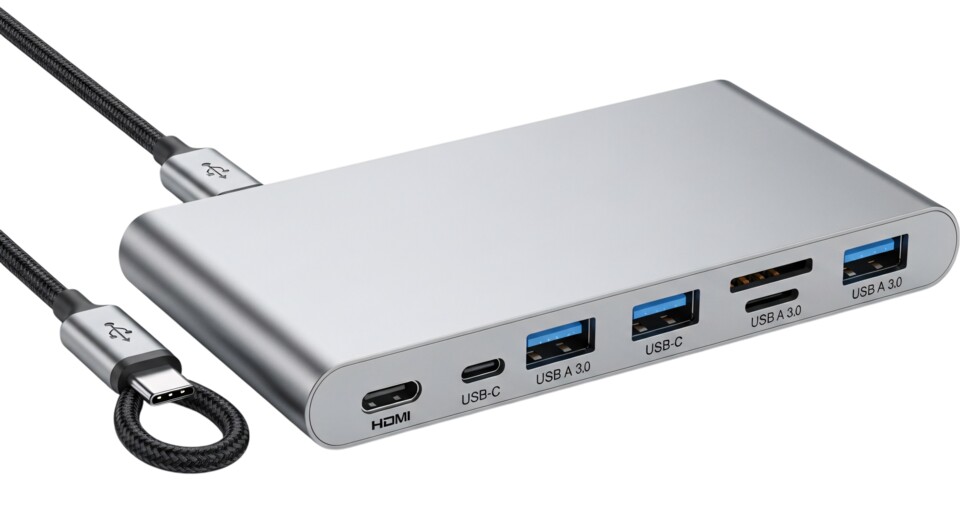Viele USB-C-Hubs bieten neben Type-A-Ports noch weitere Anschlüsse wie HDMI, DisplayPort oder einen Kartenleser. (Quelle: Adobe Stock Unicorns)