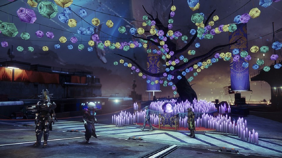 Zum Festival der Verlorenen wird in Destiny 2 der Turm passend dekoriert.