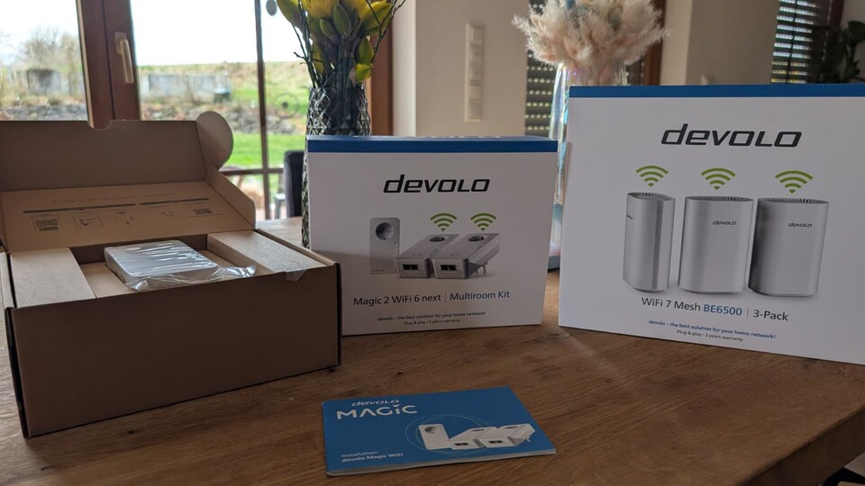 Ich habe sowoohl das Devolo Magic 2 WiFi 6-Kit als auch das neue Devolo WiFi 7 Mesh-Pack.