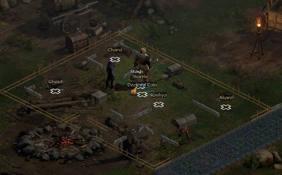 Bei Diablo 2: Resurrected brachte Entwickler Vicarious Visions das alte Map Overlay zurück. (Screenshot: WoWHead)