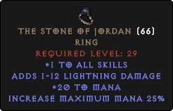 Der Stein von Jordan war in Diablo 2 für eine gewisse Zeit enorm verbreitet.