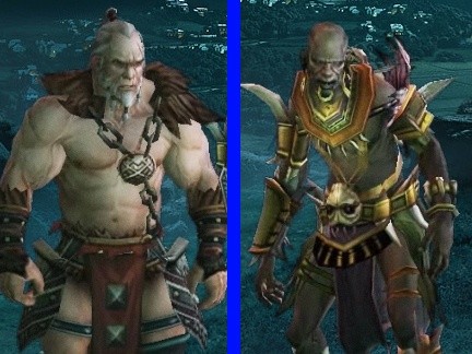 Barbar (links) und Hexendoktor sind die ersten bekannten Spielerklassen in Diablo 3.