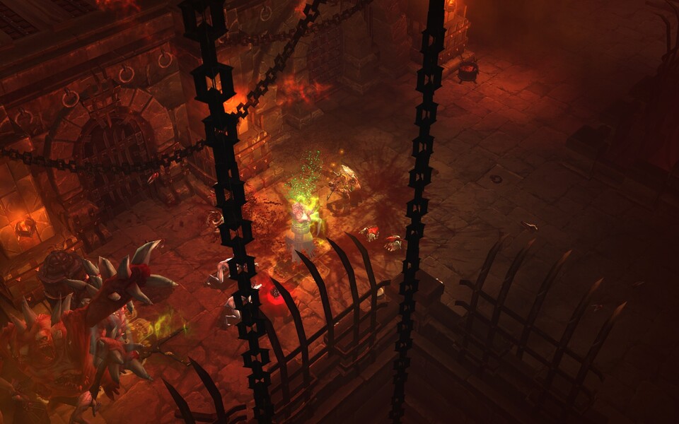 Der Hexendoktor bekämpft eine Activated Vessel in Diablo 3.