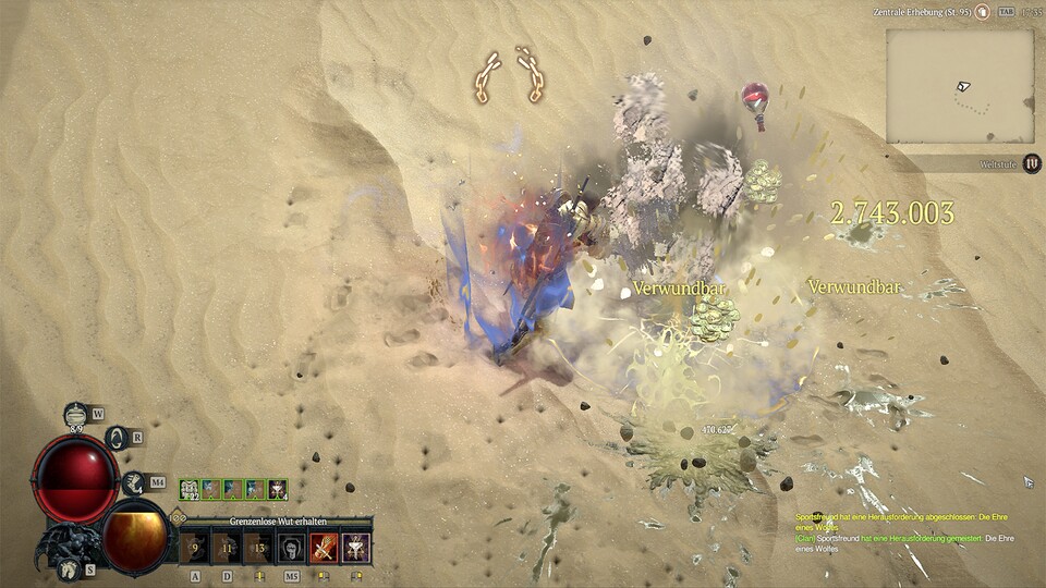 Blauzorn eröffnet den Barbaren neue defensive Möglichkeiten, doch dafür müssen sie auch viel Schaden aufgeben.