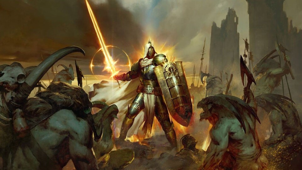 Mit heiliger Macht stellt sich der Paladin jedem Feind!