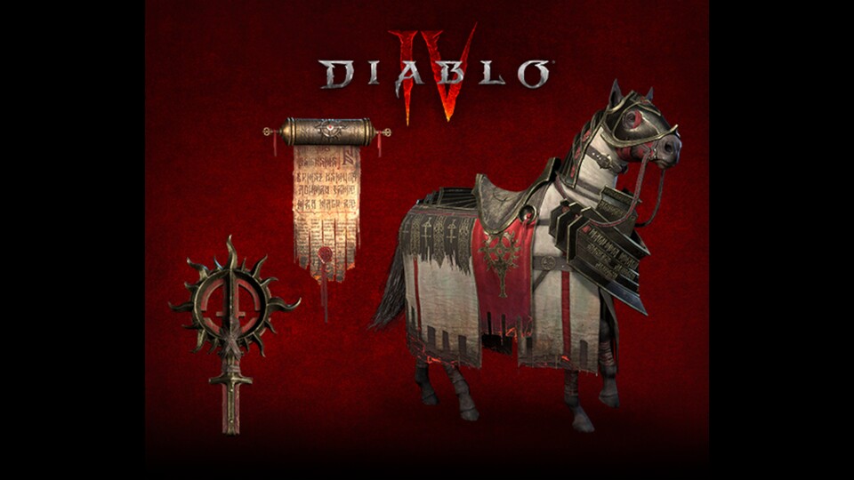 Diablo verschenkt eine Pferderüstung? Irgendwo ist hier ein Witz über Oblivion und Mikrotransaktionen versteckt.