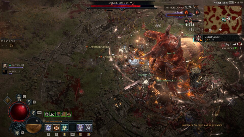 In Diablo 4 gilt es, die Karte rechts oben genau im Blick zu behalten. Das ist auch für die Augen anstrengend.