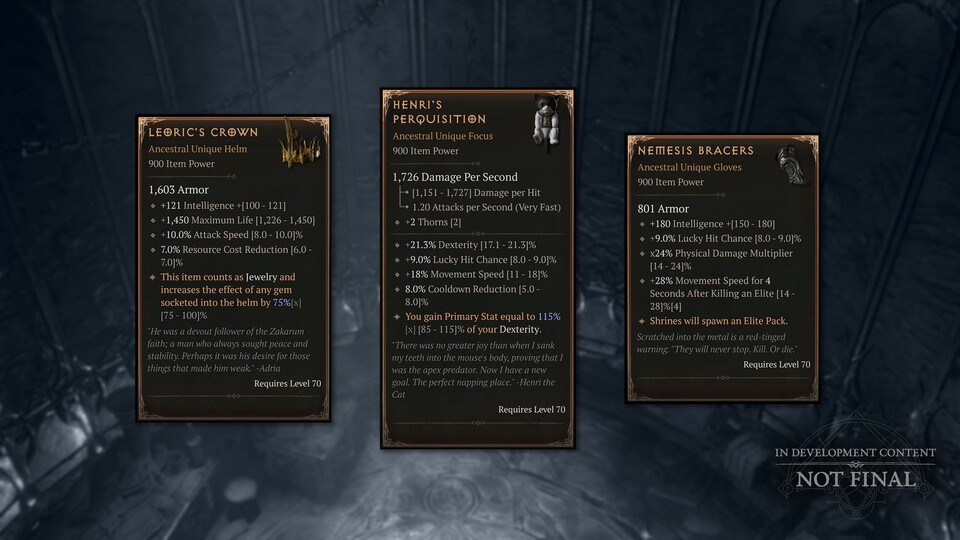 Season 15 bringt einzigartige Items aus Diablo, Diablo 2 und Diablo 3 zurück!