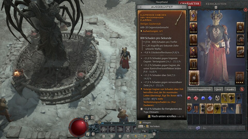 In Diablo 4 gehts irgendwann nur noch darum, bessere Ausrüstung und höhere Levels zu erklimmen.