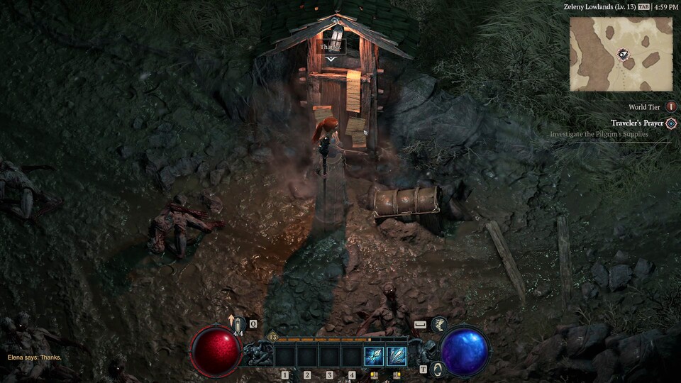 Nachdem es einmal funktioniert hat, probiere ich überall in der Welt Emotes aus und werde für meine Neugierde belohnt.