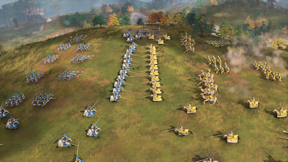 Besonders der Multiplayer von Age of Empires 4 weiß zu überzeugen. Hier treffen eben nicht immer nur Ritter auf Ritter, sondern viele verschiedene Einheiten aus Völkern, mit ganz und gar unterschiedlichen Schwerpunkten.