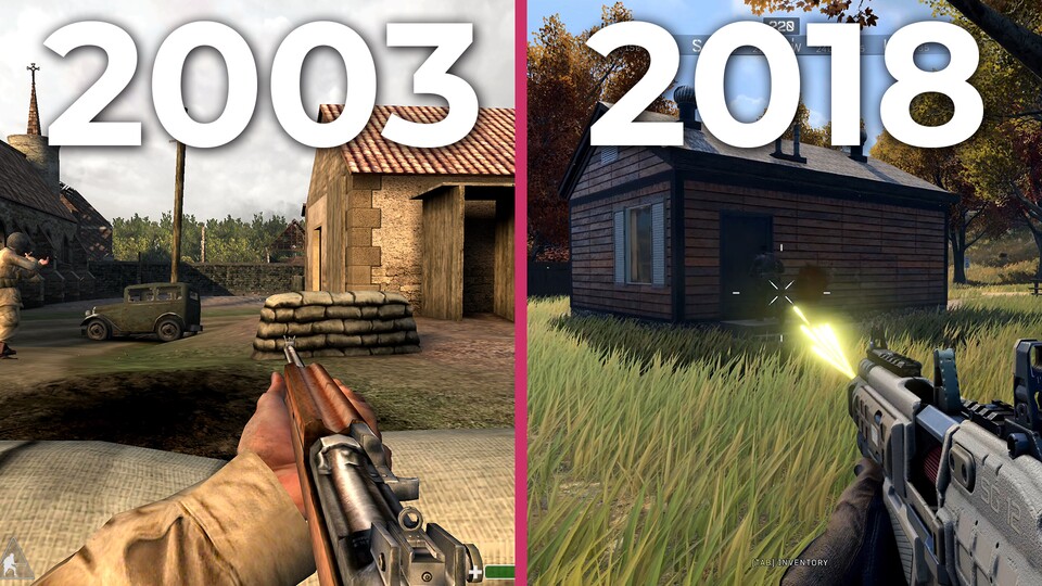 Die Evolution von Call of Duty - Spiele von 2003 bis 2018 im Video
