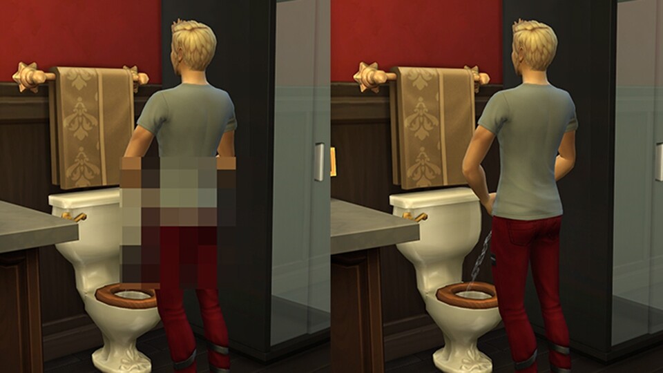 Wer seine Sims lieber unverpixelt mag, installiert am Besten die No Mosaic/ Censor Mod.