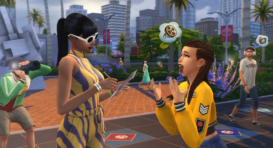 Autogrammwünsche begeisterter Fans gehören zum Alltag von Sims-Stars.