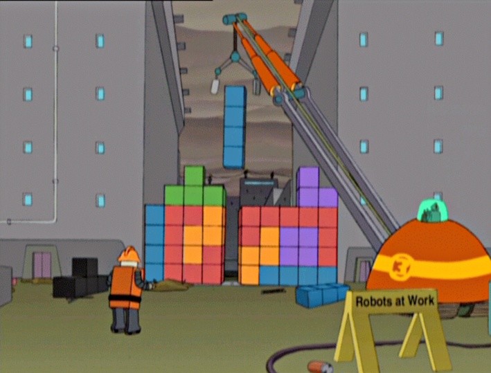 Das Tetris-Thema in Futurama ...