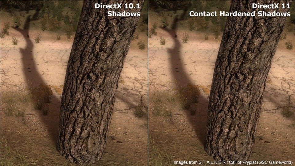 Als John Carmack den dynamischen Schatten mit Doom 3 zum Durchbruch verhalf, hat er bestimmt von den neuen DirectX-11-Schatten geträumt (rechts).