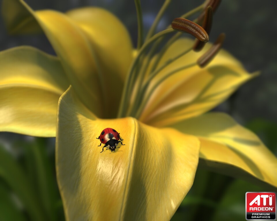 AMDs Tiefenunschärfen-Demo Ladybug können Sie bei AMD herunterladen.
