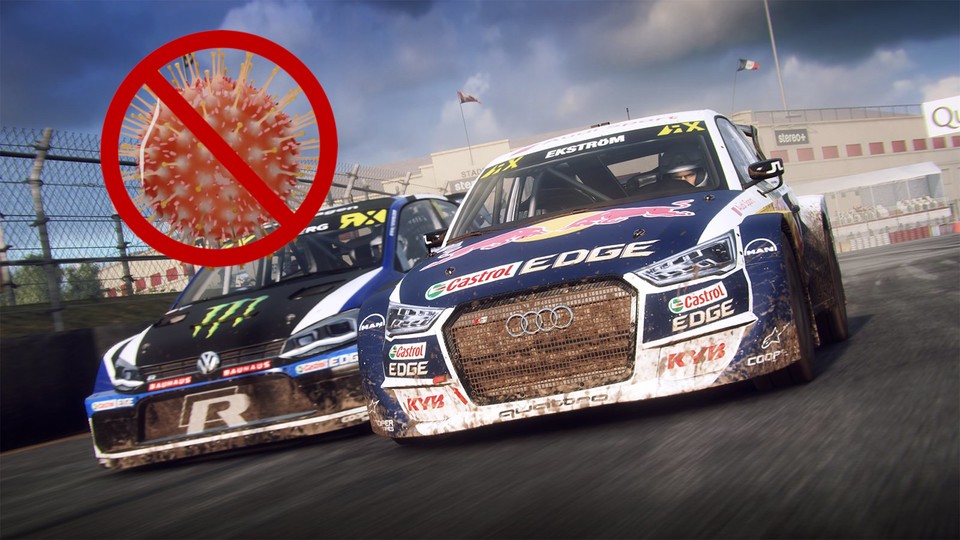Dirt Rally 2.0 ist nur eines der Spiele, die Werbung gegen Corona zeigen wollen.