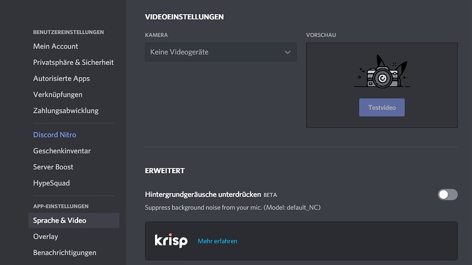  Krisp-Audio soll in Discord für ungestörten Spielspaß sorgen.