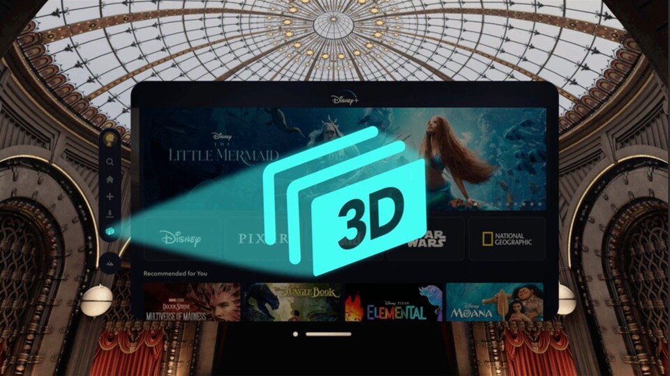 3D-Filme bekommen auf Disney+ eine eigene Kategorie. (Bild: Disney)