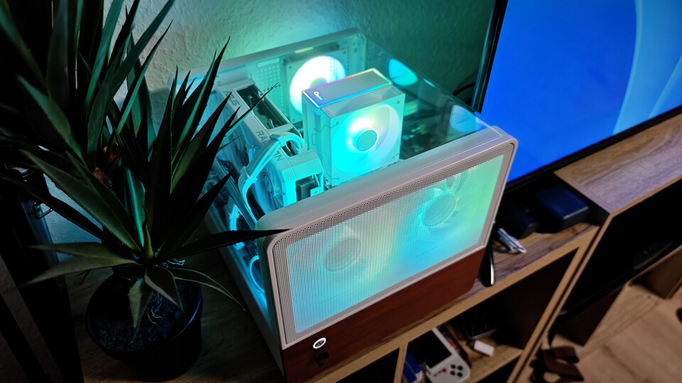 Meine eigene Steam Machine ist nicht ganz so klein, wie das kommende Original von Valve, aber dank einer AMD Radeon RX 9060 XT 16 GB deutlich schneller. (Bildquelle: Duy Linh DinhGameStar Tech)