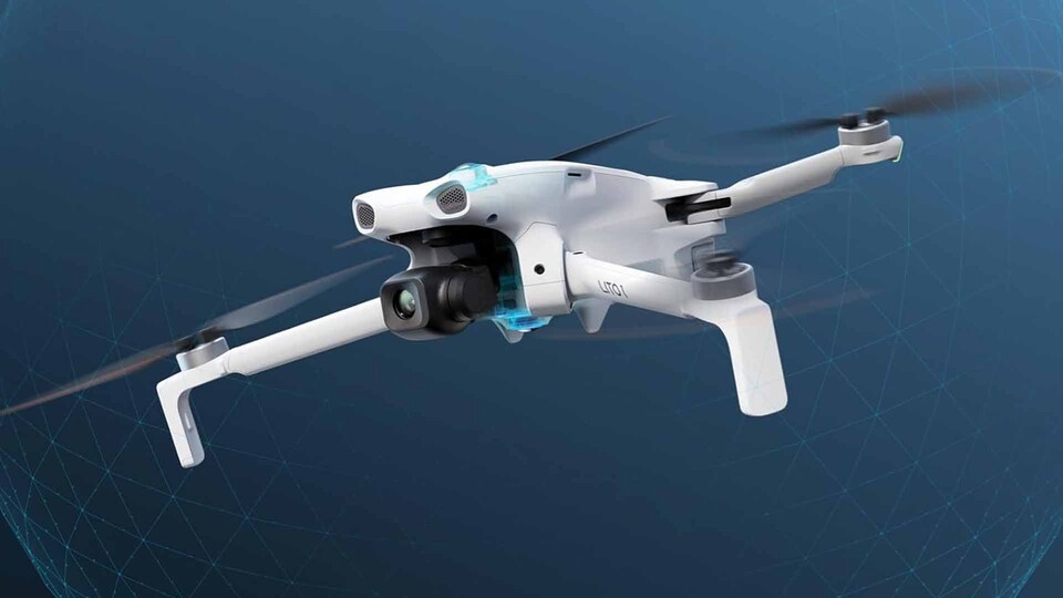Die kompakte DJI-Drohne nimmt Videos in 4K und Fotos mit bis zu 48 Megapixeln auf.