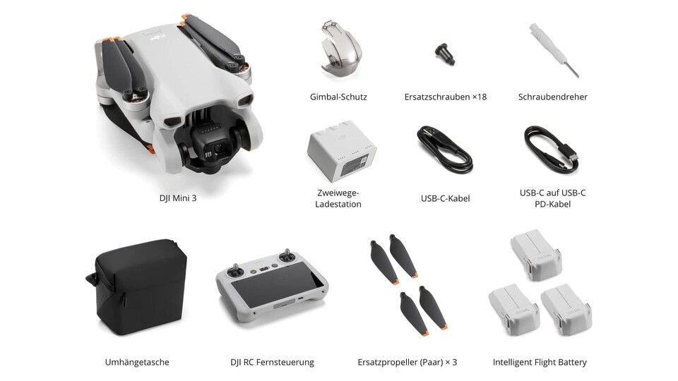 Im Lieferumfang der Fly More Combo ist alles dabei, was ich braucht, um sorgenfrei abheben zu können.