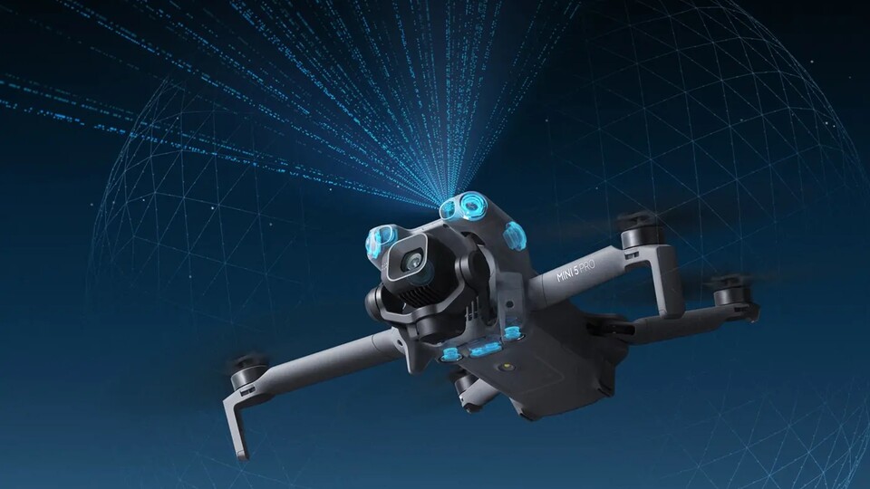 LiDAR-Sensoren in der DJI Mini 5 Pro sorgen für die beste Hinderniserkennung aller Zeiten in dieser Klasse.