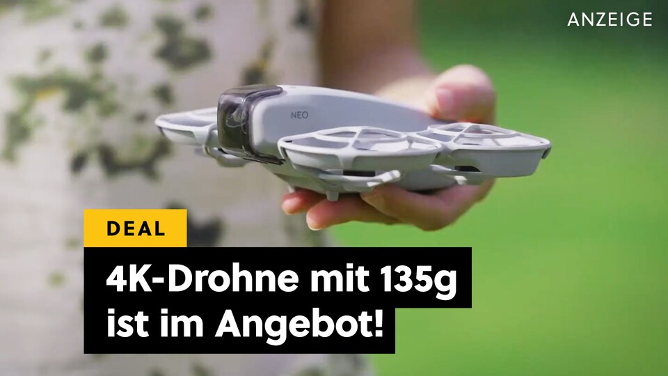 Nicht kleiner als eure Handfläche und leicht wie eine Feder: Die DJI Neo ist die perfekte Einstiegs-Drohne mit 4K.