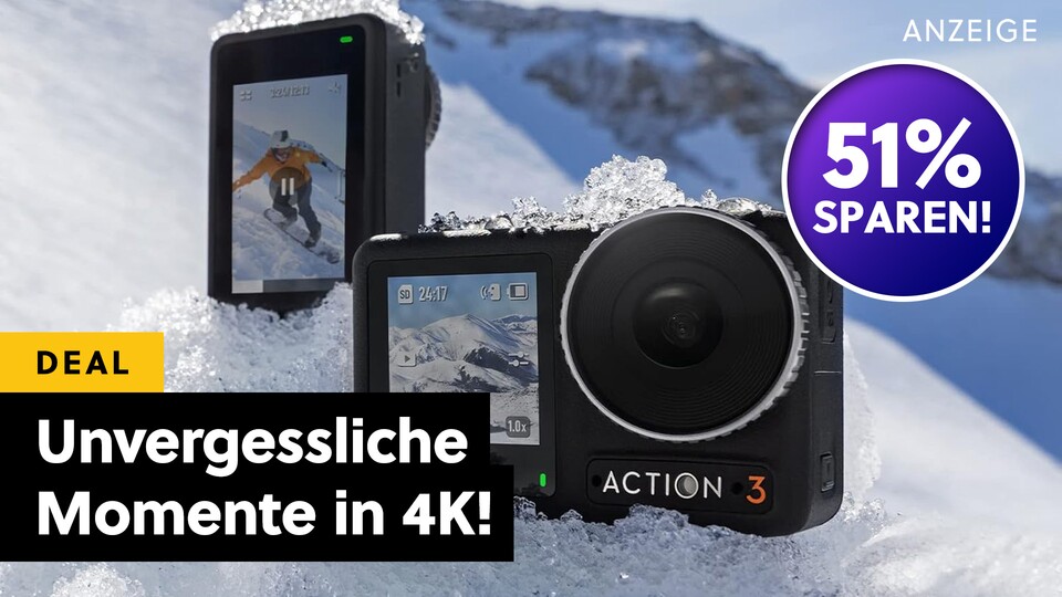 Unfassbar günstig: Die DJI Osmo Action 3 kostet aktuell sogar nicht mal die Hälfte im Amazon-Angebot!