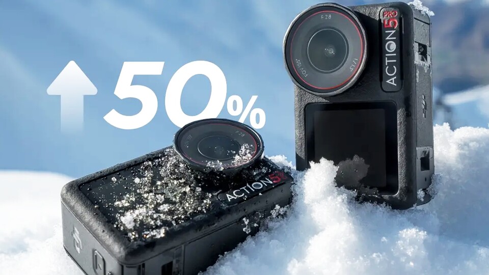 Im Vergleich zum Vorgänger ist die Akkulaufzeit um satte 50% gestiegen. In der Adventure-Combo habt ihr sogar drei Akkus dabei!