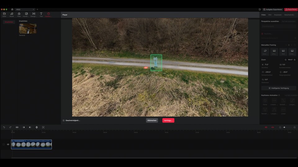 Pluspunkte für DJI: Die Ausrichtung der Kameras an ein Motiv funktioniert auch noch nachträglich ziemlich präzise. (Bild: Patrick Schneider, GameStar Tech)