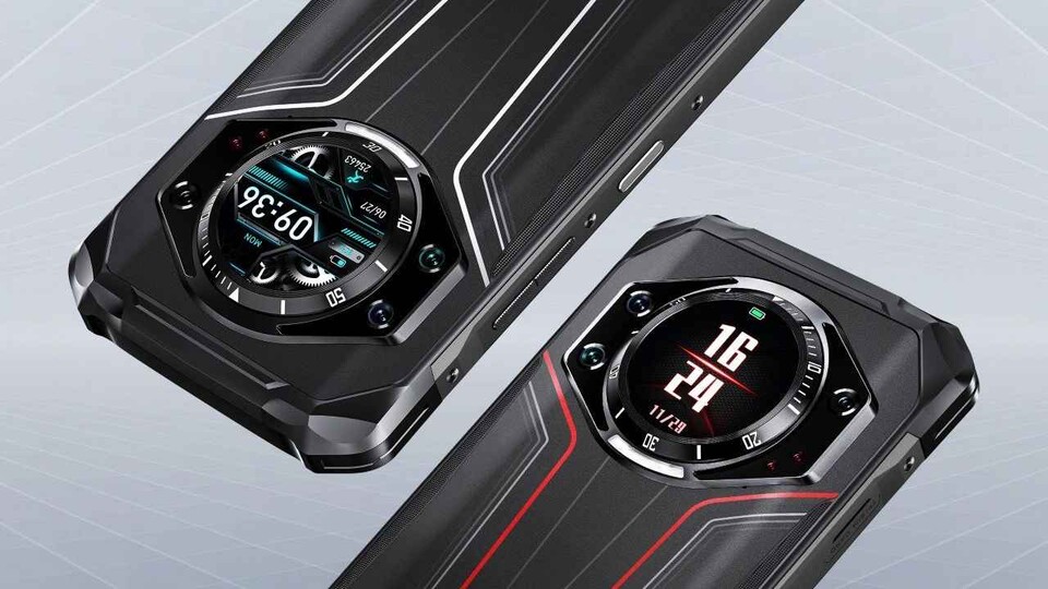 Das Doogee S119 hat einfach eine »Smartwatch« auf der Rückseite. (Bildquelle: Doogee)