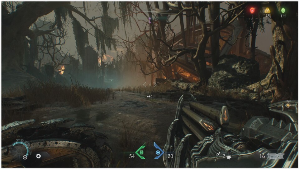 Die düsteren Landschaften strotzen nur so vor stimmungsvollen Details und haben sogar zerstörbare Elemente.